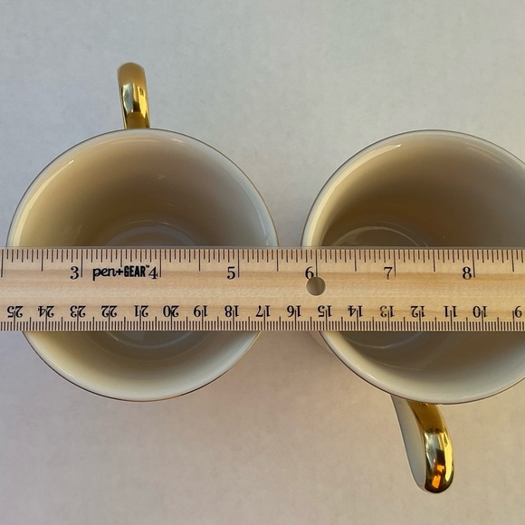 Lenox Holiday Dimensions Fine Porcelain Tea Coffee Cups 2 Dishwasher Saf… - Picture 2 of 9